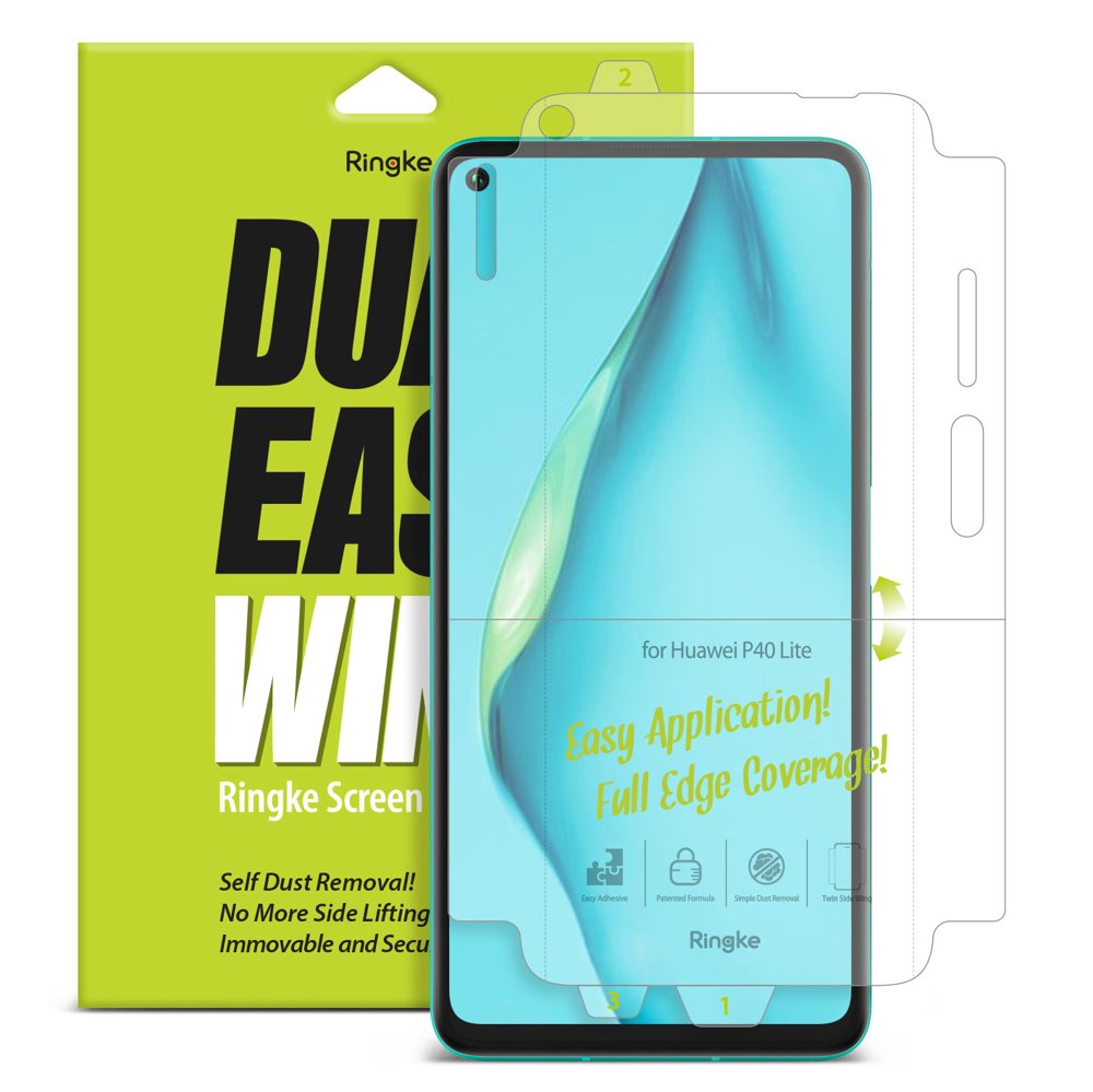 Ringke Dual Easy 2x kijelzővédő PET fólia Huawei P40 Lite (DWHW0004)