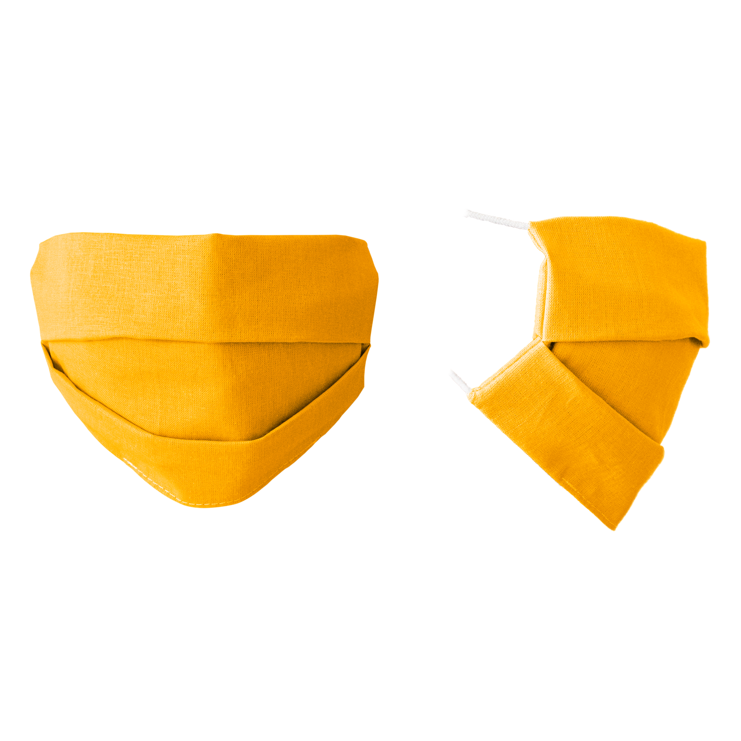 SMD mosható kétrétegű arcmaszk, maszk sárga színben
