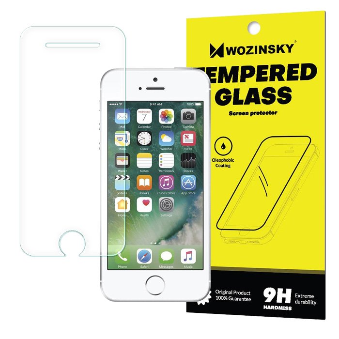 Wozinsky 9H kijelzővédő üvegfólia iPhone 5/5S/SE