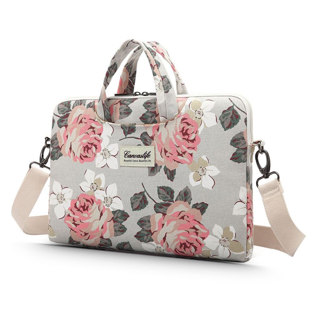 Canvaslife vászon laptop táska 15 - 16' White Rose