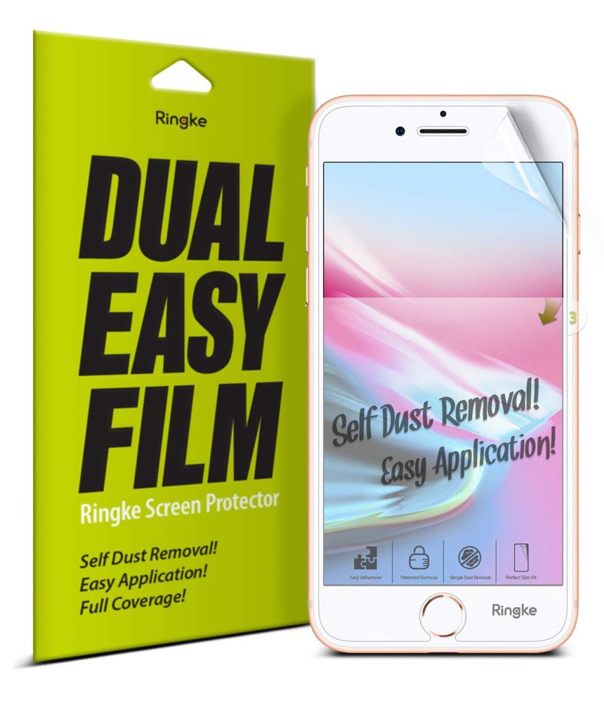 iPhone 6/6S/7/8/SE 2020/SE 2022 kijelzővédő PET fólia Ringke Dual Easy 2x (ESAP0001-RPKG)