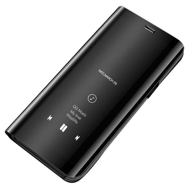 Clear View mágneses fliptok Samsung S10 Lite fekete