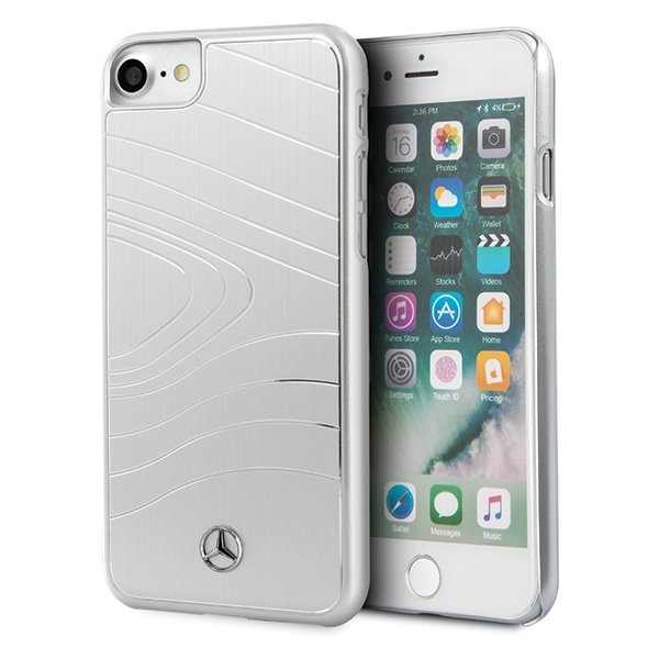Mercedes MEHCI8OLBRSI Organic III alumínium tok iPhone 7/8/SE 2020 ezüst