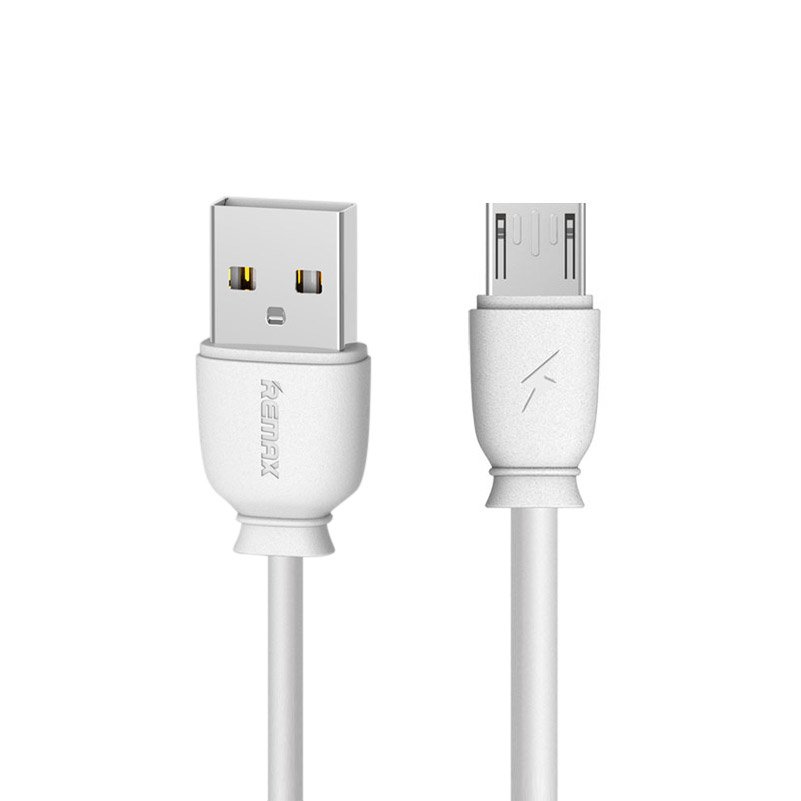 USB / Micro USB kábel 2.1A 1M fehér Remax Suji RC-134m