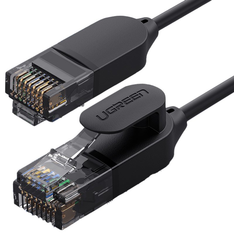 Ugreen Ethernet patchcord kábel RJ45 Cat 6A UTP 1000Mbps 1m fekete (70332)