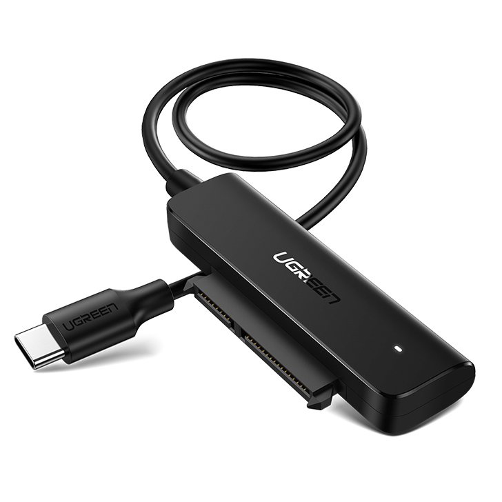 Ugreen SATA adapter 2,5'' Type-c USB-C 3.2 Gen 1 (SuperSpeed USB 5 Gbps) fekete (70610 CM321)