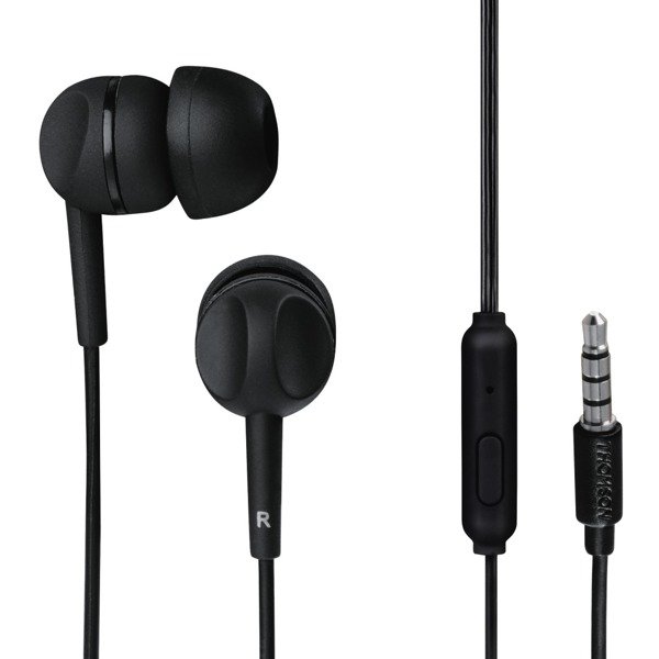 Hama EAR3005BK 3.5 mm jack vezetékes fülhallgató mikrofonnal fekete