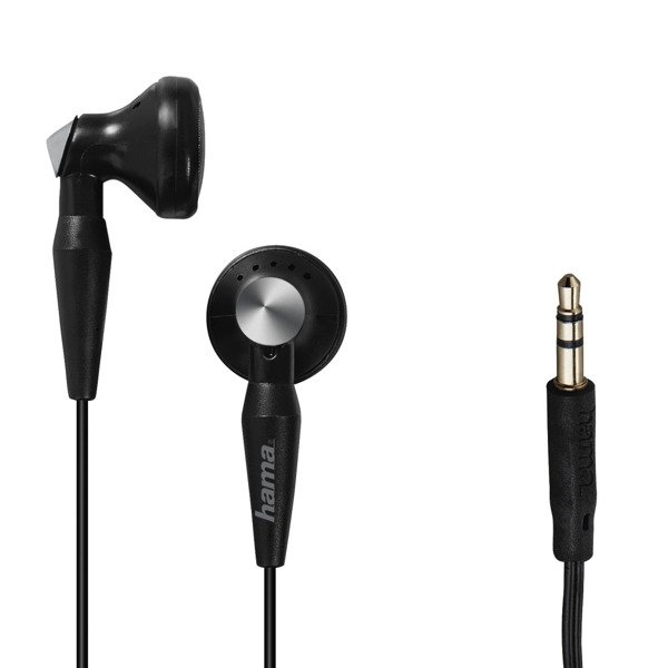 Hama Basic4music 3.5 mm jack vezetékes fülhallgató fekete