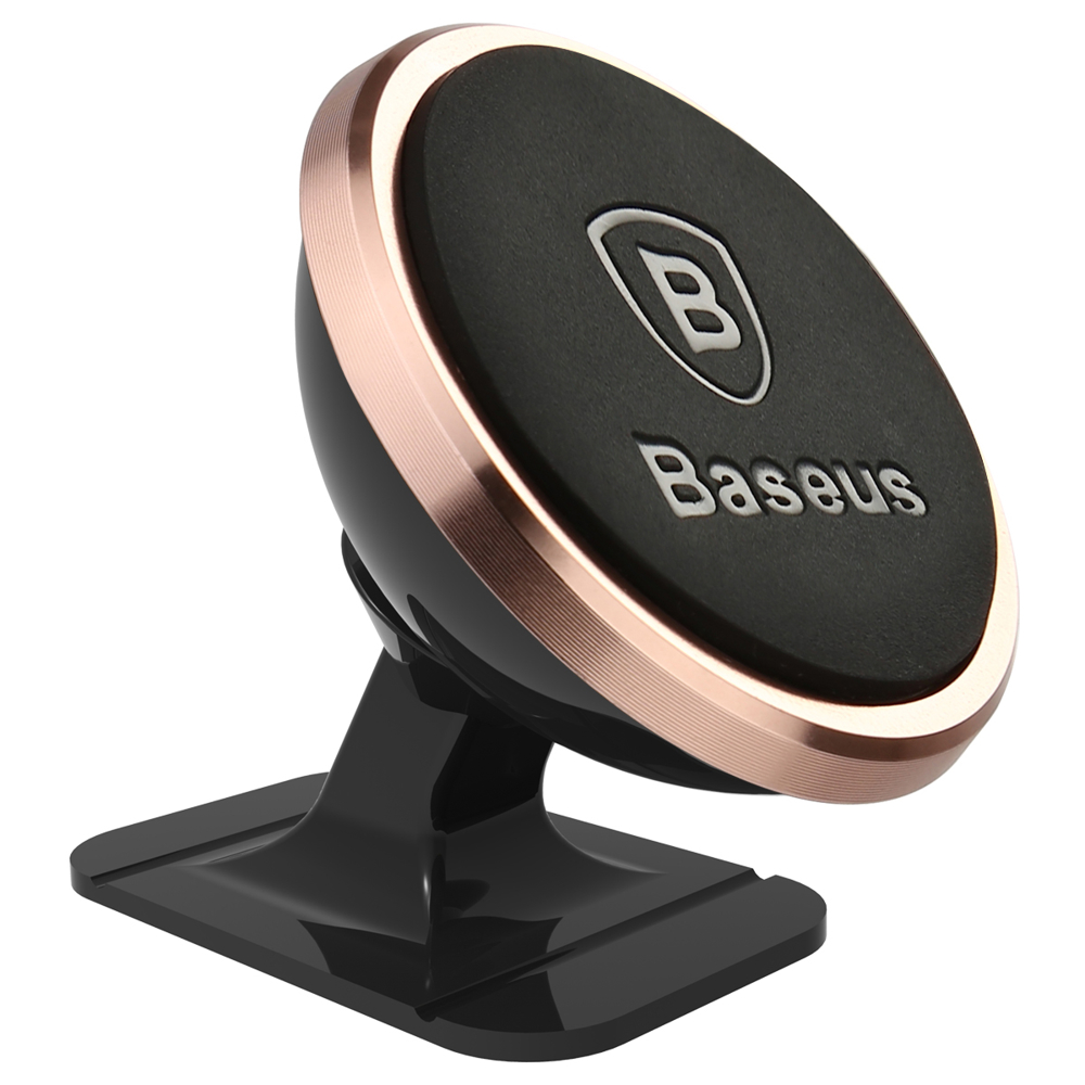 Baseus 360 műszerfalra erősíthető mágneses autós telefontartó pink (SUGENT-NT0R)