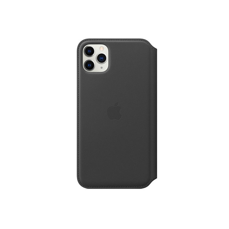 Apple gyári bőr folio fliptok Apple iPhone 11 Pro fekete színben (MX062ZM/A)