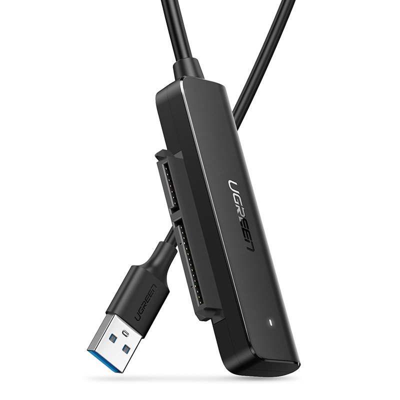 Ugreen adapter 2.5 '' SATA III 3.0 HDD SSD - USB 3.0 (SuperSpeed ​​USB 5 Gbps) fekete (70609 CM321)