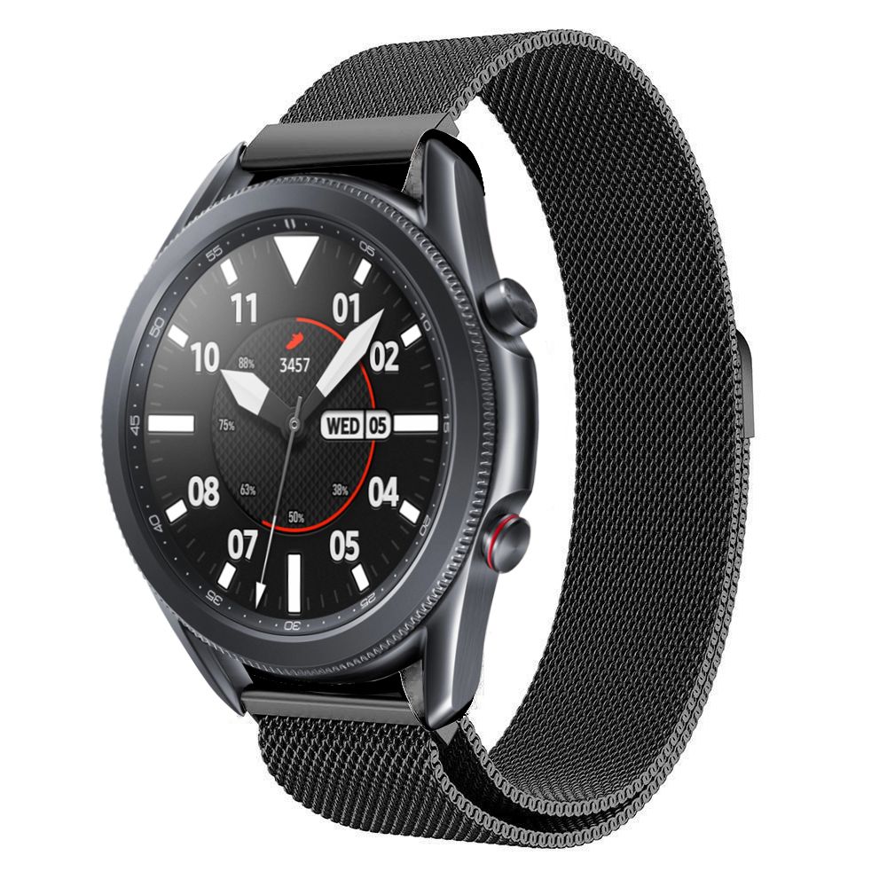 Samsung Galaxy Watch 3 45mm Tech-protect Milaneseband Szíj Fekete