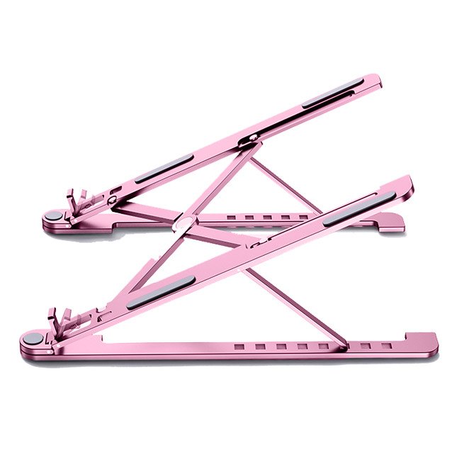 Hordozható alumínium MacBook állvány L (kijelzőméret: 14' - 17,3') pink
