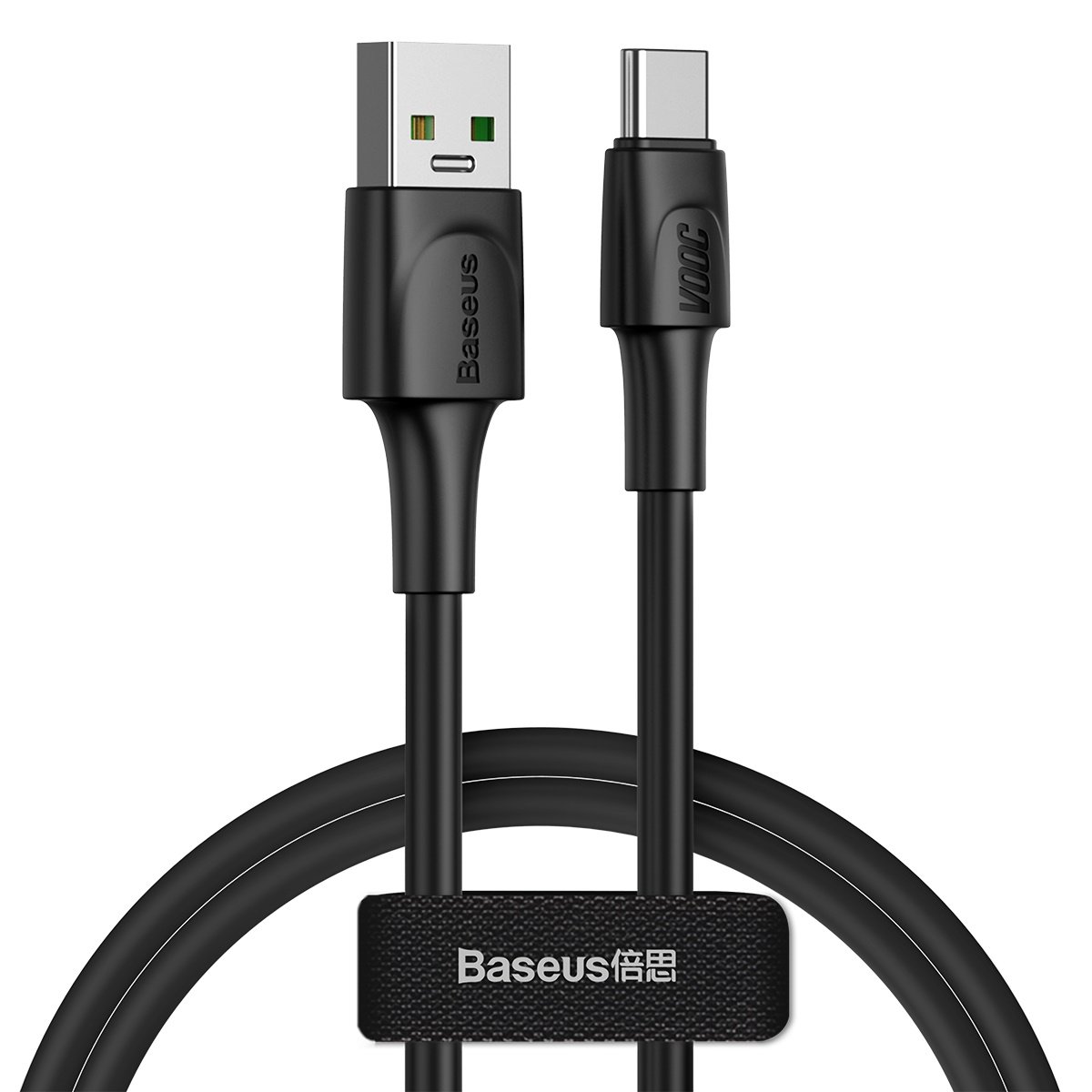 Baseus USB - USB Type C kábel VOOC Quick Charge 3.0 5 A 1m fekete (CATSW-F01)