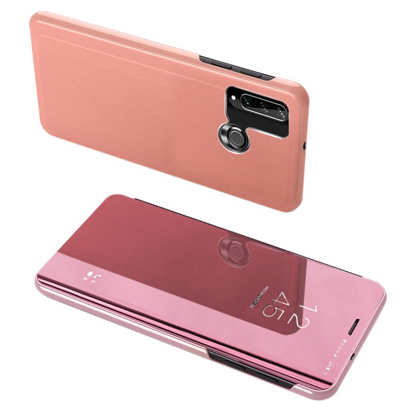 Clear View fliptok Huawei Y6p pink