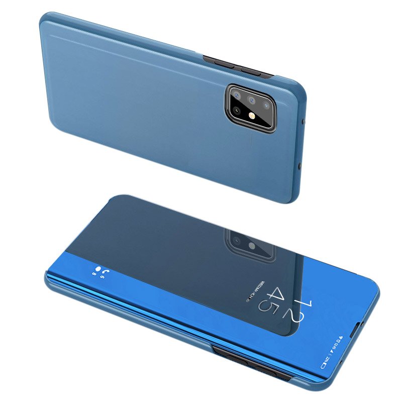 Clear View fliptok Samsung Galaxy A51 5G / Galaxy A31 kék