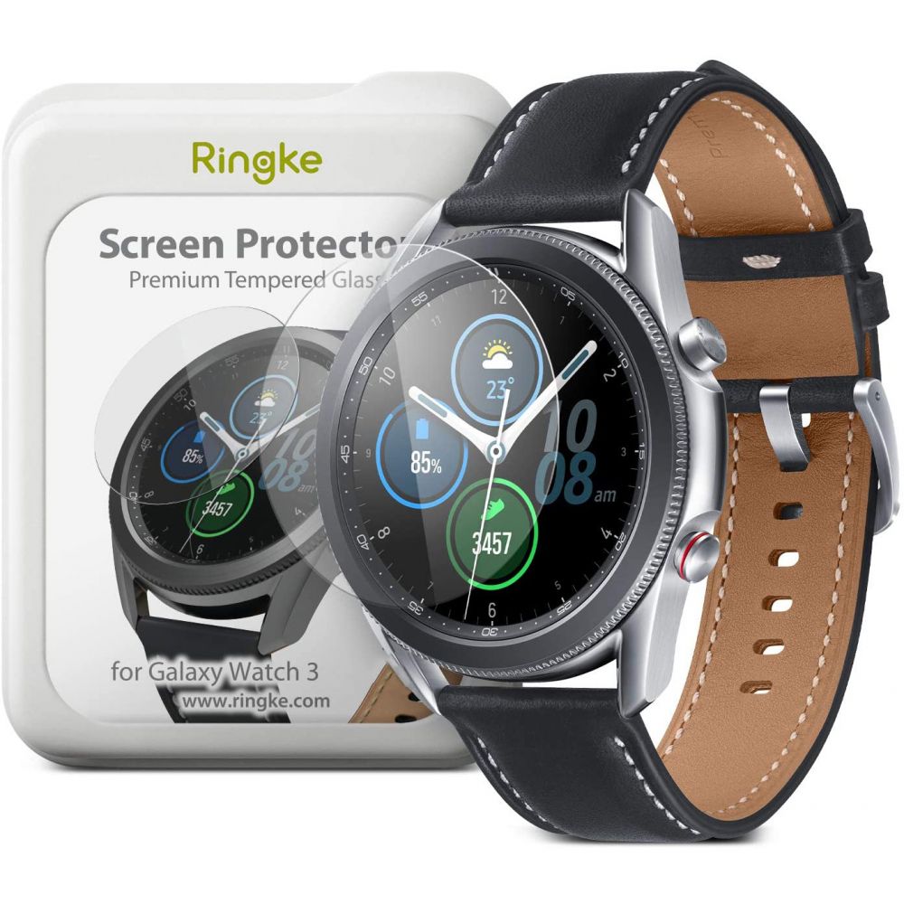 Ringke kijelzővédő okosóra üvegfólia Samsung Galaxy Watch 3 41 mm 4 db
