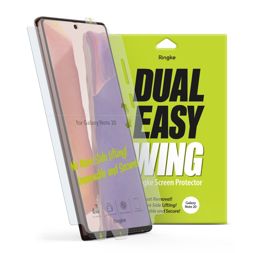 Ringke Dual Easy 2x kijelzővédő PET fólia Samsung Note 20 (DWSG0010)
