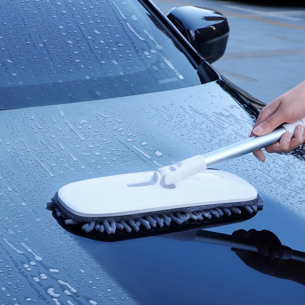 Baseus 2x cserélhető tisztító ruha autómosó nyélhez szürke (CRTB-A0G)