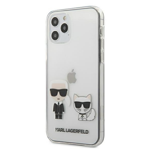 iPhone 12/ 12 Pro TPU/PC tok átlátszó Karl Lagerfeld KLHCP12MCKTR Karl Choupette