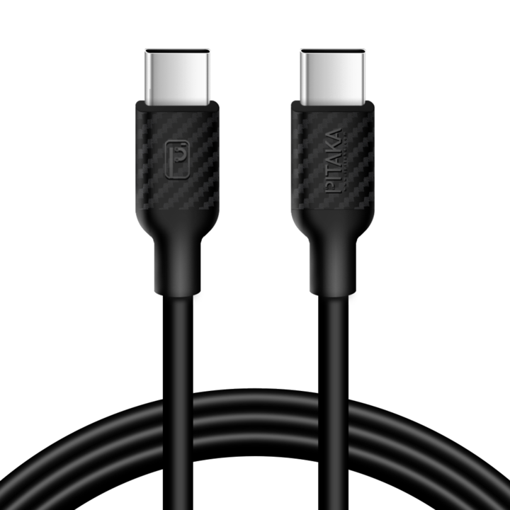 PITAKA USB Type-C / USB Type-C kábel 1m 3A fekete (CTC1001)