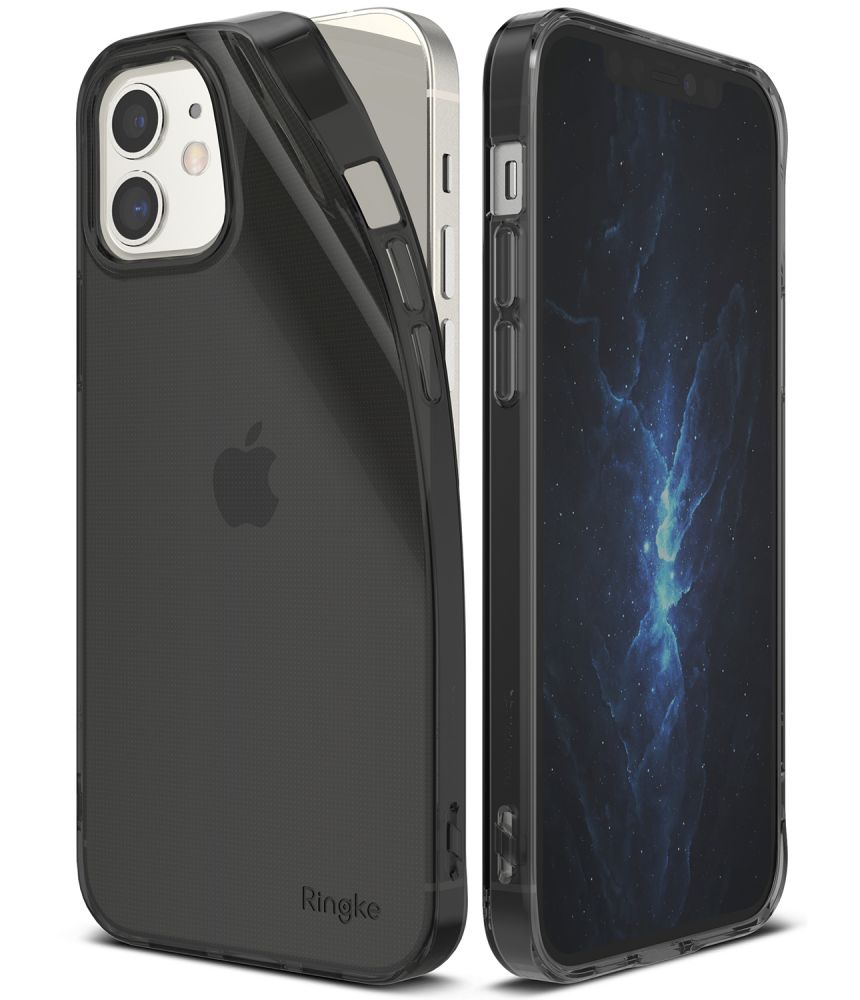 iPhone 12 mini Ringke Air Ultravékony TPU gél tok fekete (ARAP0034)