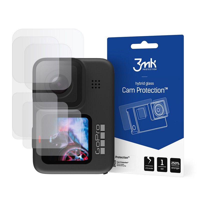 GoPro Hero 9 3MK Kamera védő üvegfólia szett
