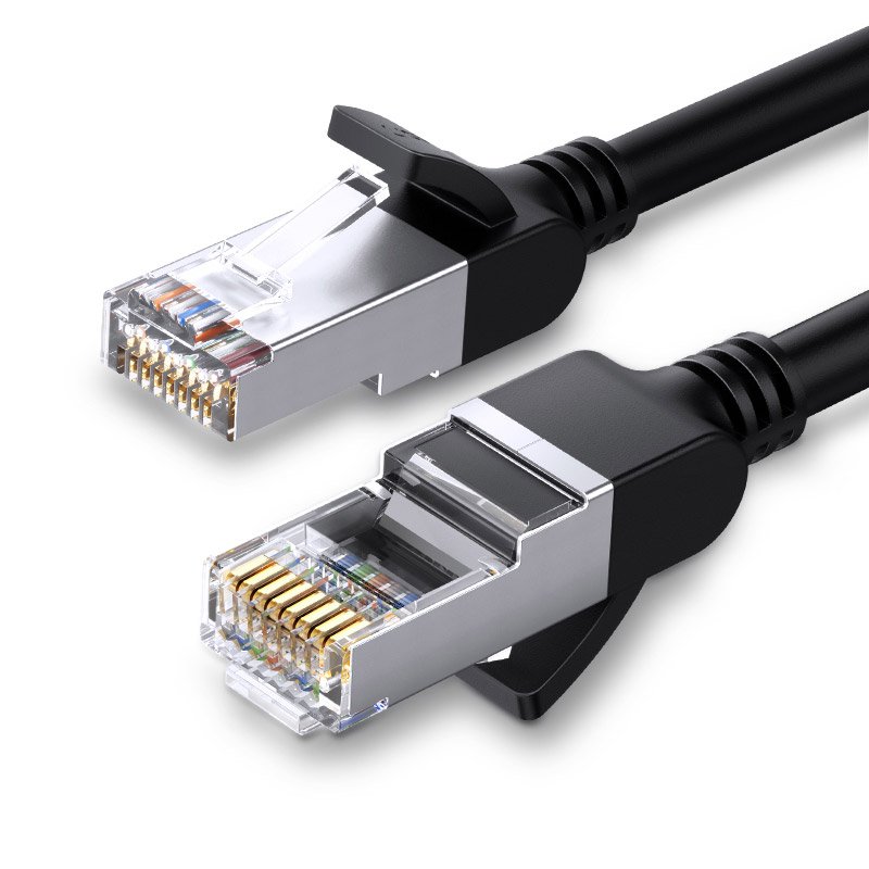 Ugreen Ethernet patchcord kábel RJ45 Cat 6 UTP 1000Mbps 3m fekete (NW101 50186)