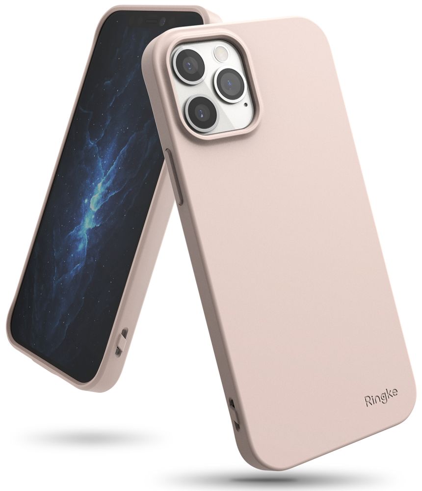 iPhone 12/ 12 Pro Ringke Air S Ultravékony TPU gél tok pink sand (ADAP0029)