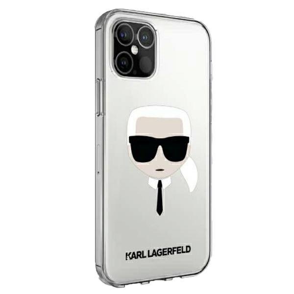 iPhone 12 mini Karl Lagerfeld KLHCP12SKTR Karl Head tok átlátszó