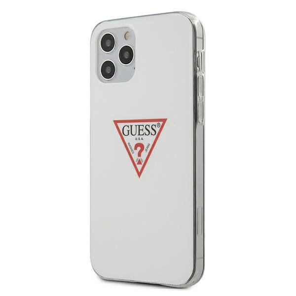 iPhone 12 Pro MAX Guess GUHCP12LPCUCTLWH Triangle tok fehér