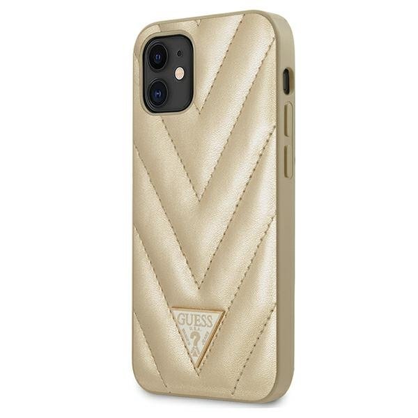 Guess V-Quilted GUHCP12SPUVQTMLBE iPhone 12 mini arany