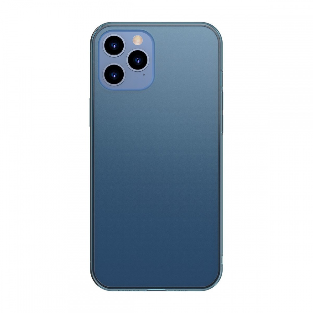 iPhone 12 Pro MAX Baseus Frosted Glass tok kék