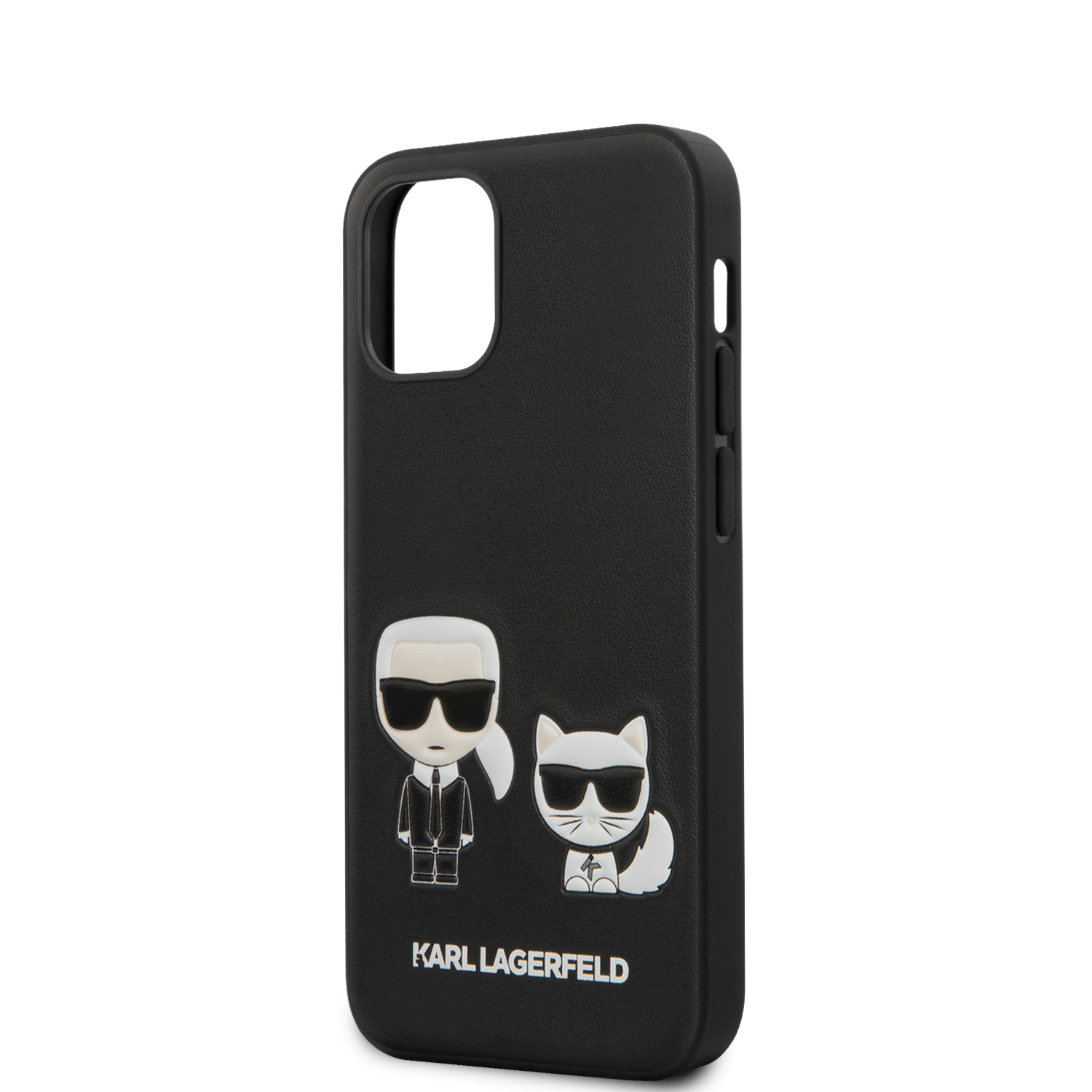 iPhone 12 Pro MAX fekete tok Karl Lagerfeld KLHCP12LPCUSKCBK Karl Choupette PU