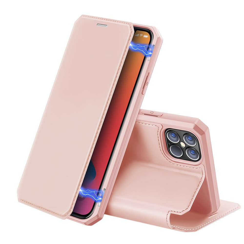 iPhone 12 Pro MAX pink Dux Ducis Skin X fliptok