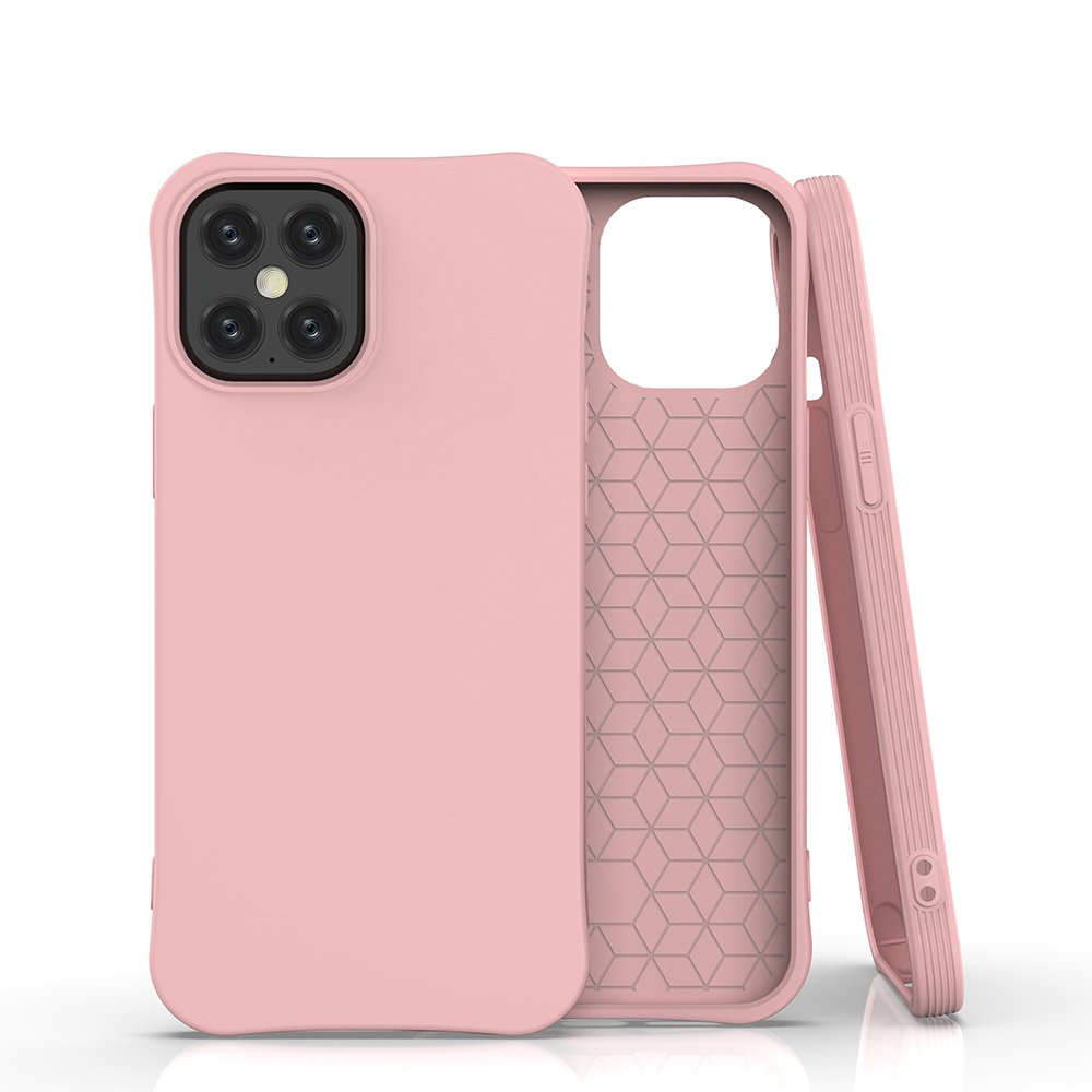 iPhone 12 Pro MAX Soft Color flexibilis gél tok pink