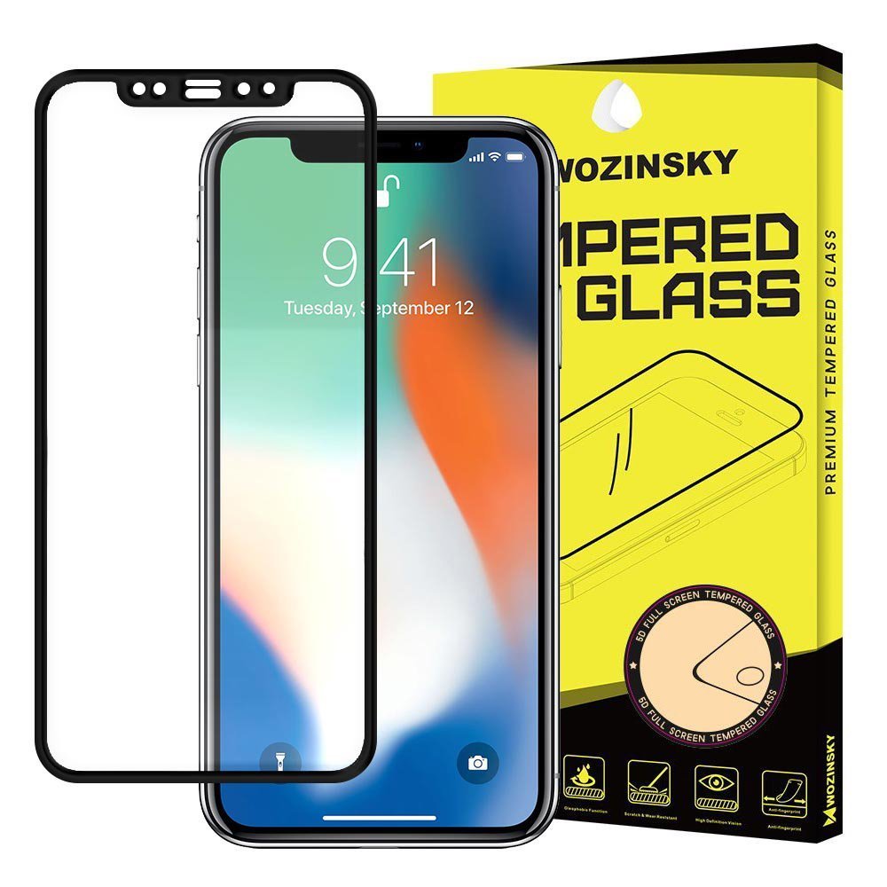Wozinsky Super Tough kijelzővédő üvegfólia iPhone 12 mini fekete