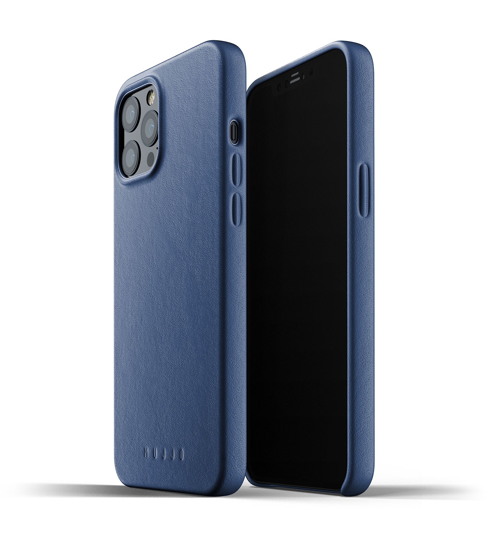 Mujjo Valódi bőr tok iPhone 12 Pro MAX Monaco Blue