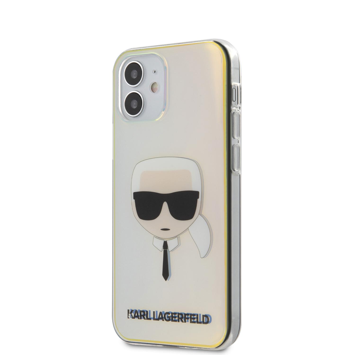 iPhone 12 mini Karl Lagerfeld KLHCP12SPCKHML PC/TPU Head tok irizáló