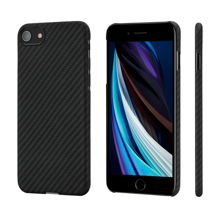 PITAKA MagEZ tok iPhone SE 2020 fekete/ szürke színben (KI1101SE)