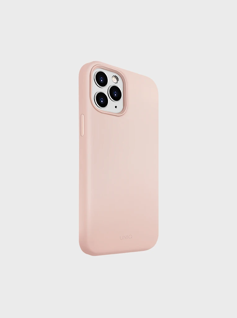 UNIQ Lino Hue szilikon tok iPhone 12 Pro Max rózsaszín
