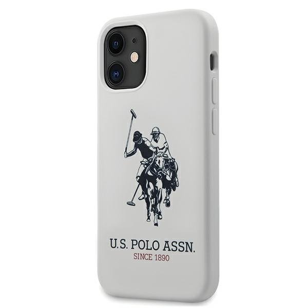iPhone 12 mini U.S. POLO ASSN. Silicone Collection USHCP12SSLHRWH tok fehér