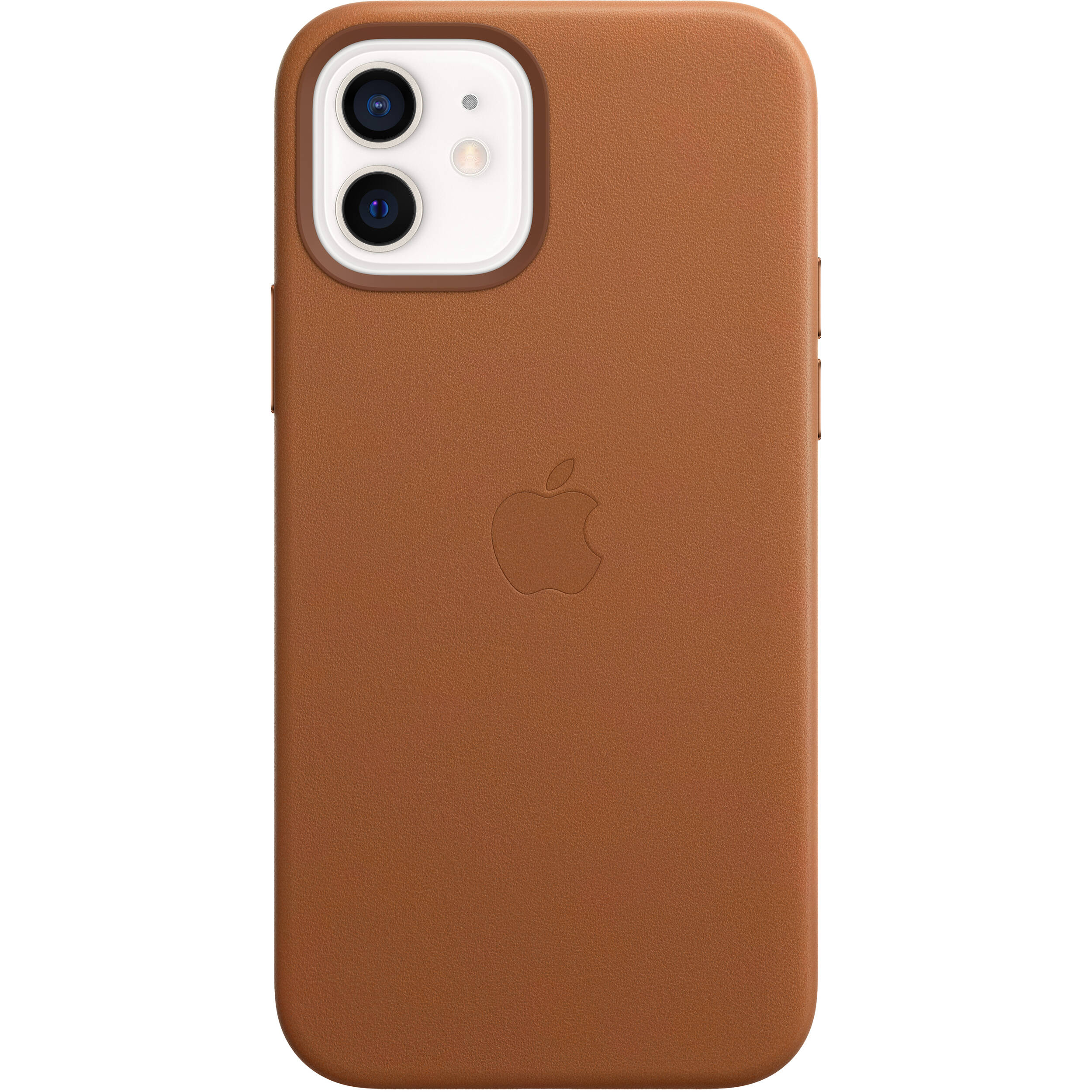 Apple gyári valódi bőr tok iPhone 12/ 12 Pro Saddle Brown (MHKF3ZM/A)