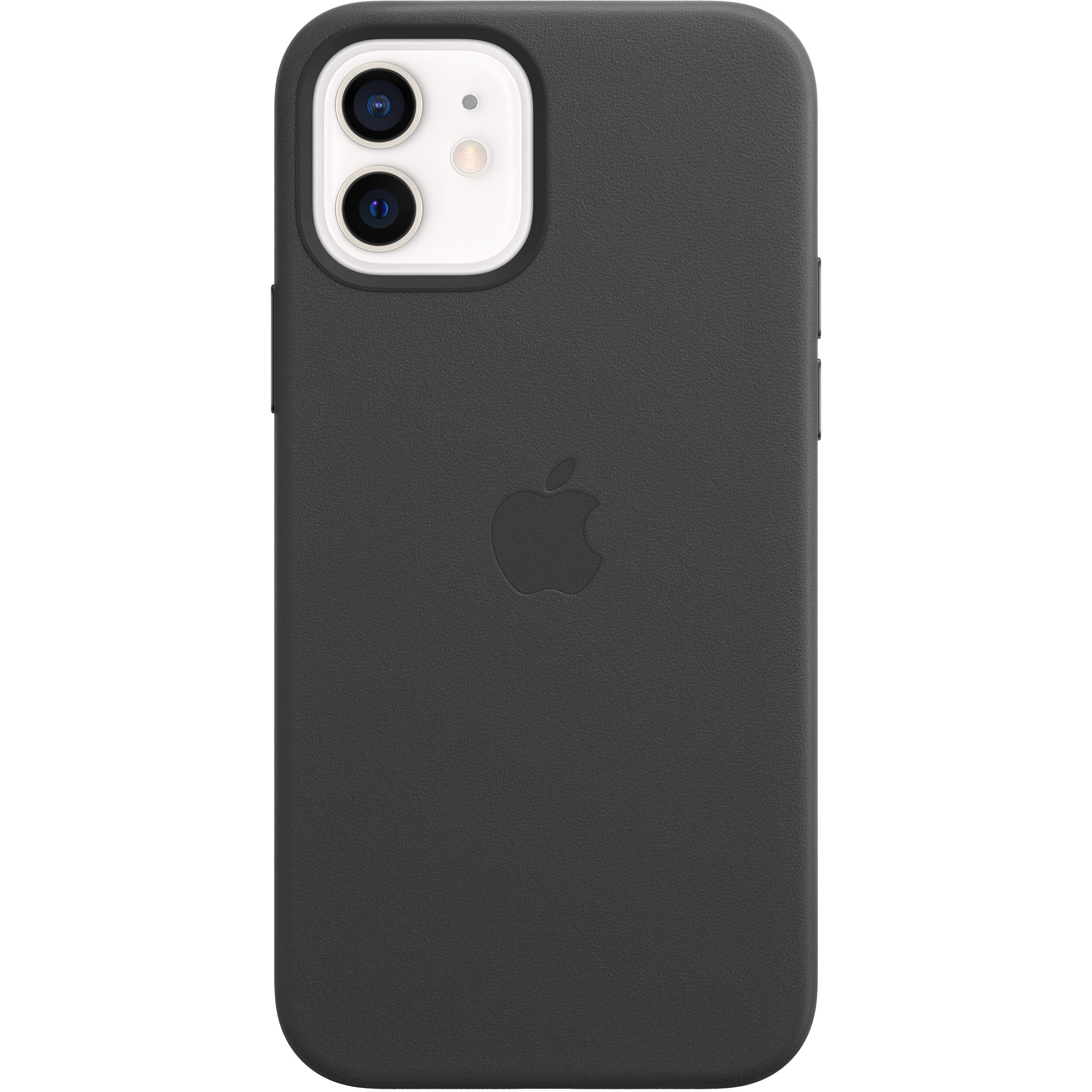 Apple gyári valódi bőr tok iPhone 12/ 12 Pro fekete (MHKG3ZM/A)