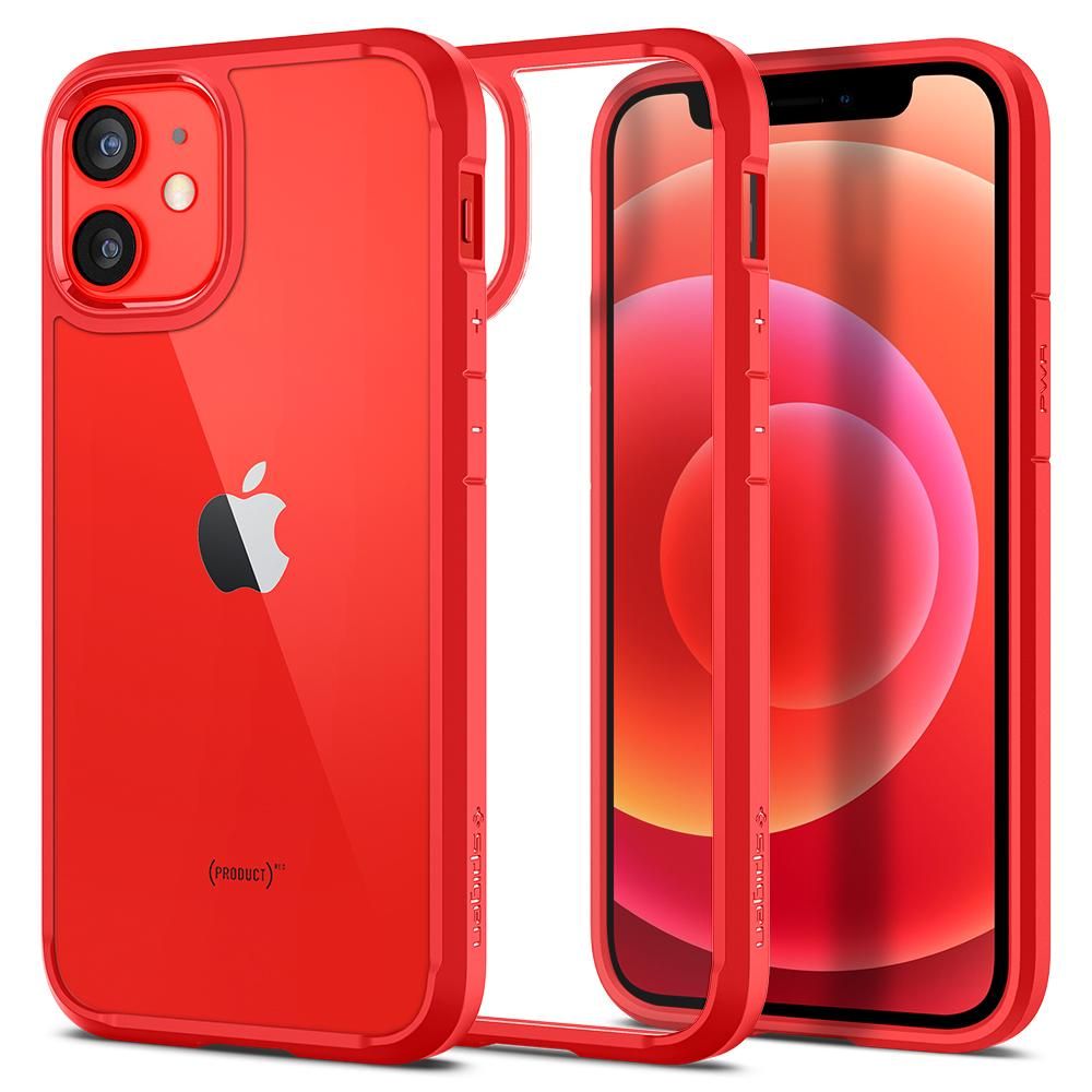 iPhone 12 mini Spigen Ultra Hybrid tok piros (ACS01747)