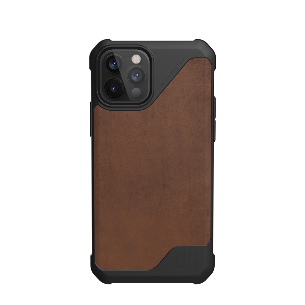 iPhone 12 Pro MAX UAG Metropolis LT fokozott védelmet biztosító bőr tok barna