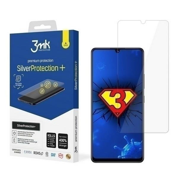 3MK Silver Protect + Samsung A42 5G antimikrobiális kijelzővédő fólia