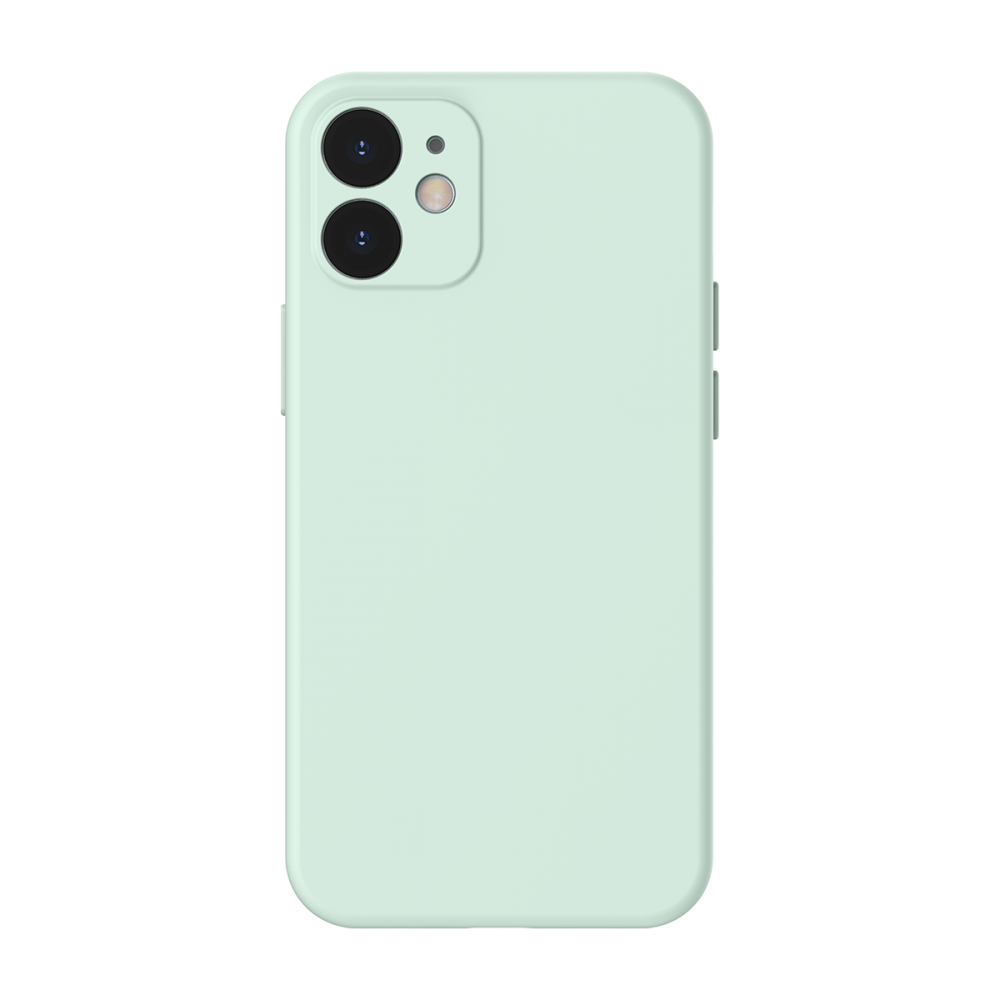 iPhone 12 mini Baseus Liquid Silica Gel tok zöld (WIAPIPH61P-YT09)