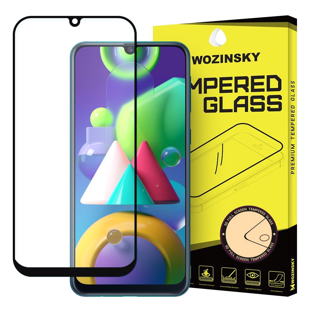 Wozinsky Super Tough kijelzővédő üvegfólia Samsung M21 fekete
