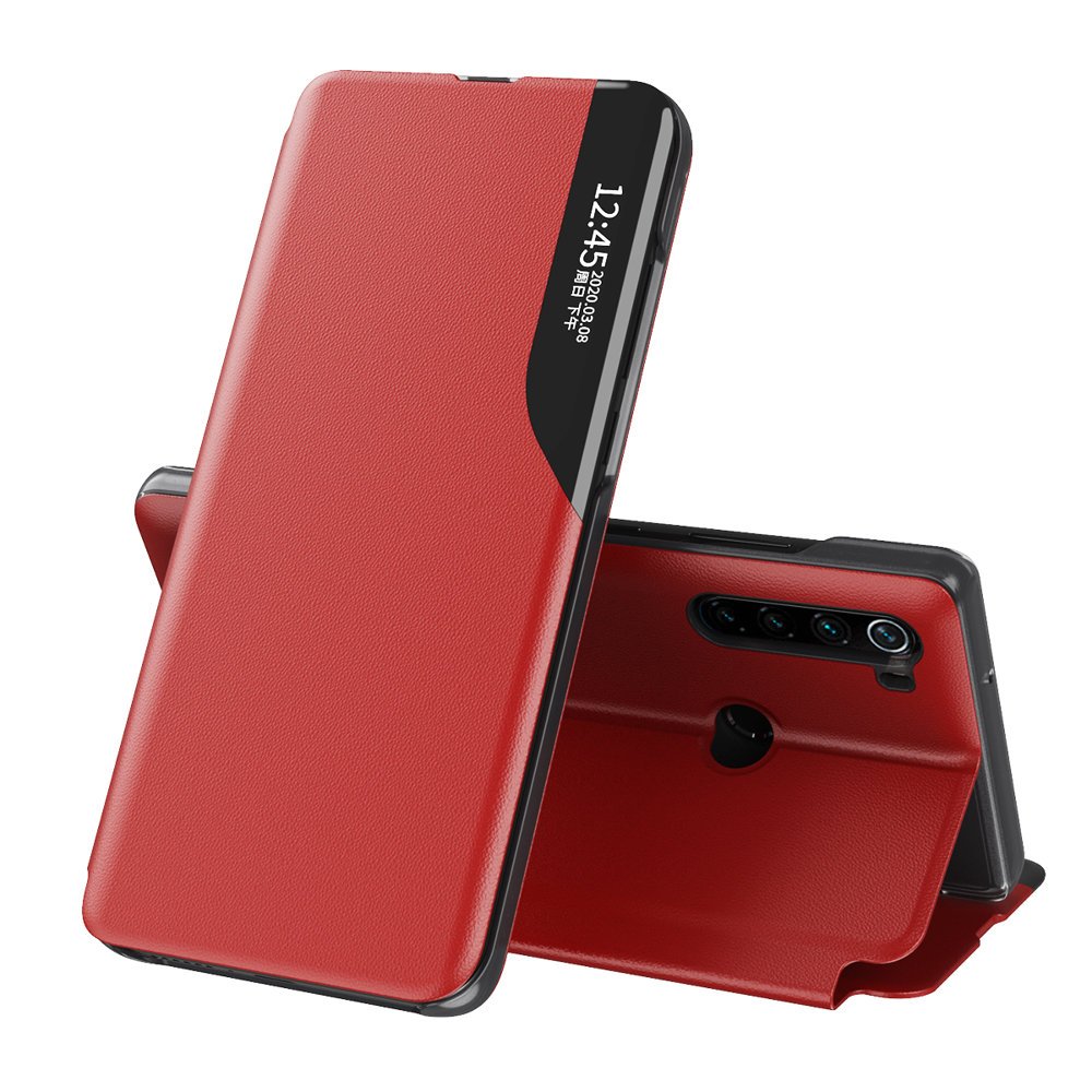 Eco Leather View Case intelligens fliptok Xiaomi Mi 10 Pro / Xiaomi Mi 10 piros